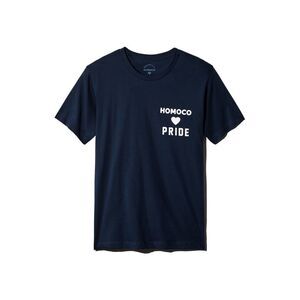 HOMOCO Mens Navy Graphic Short Sleeve T-Shirt XL